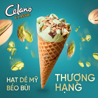 Kem Celano cone pistachio