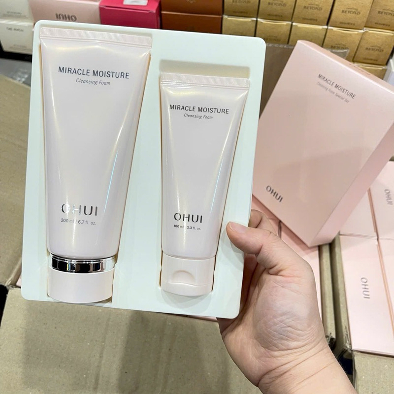 [OHUI] SỮA RỬA MẶT OHUI HỒNG MIRACLE MOISTURE CLEANSING