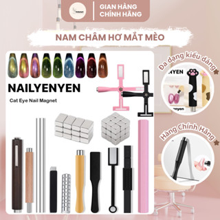 Nam châm hơ mắt mèo trang trí móng nail tạo hiệu ứng ánh sáng lung linh, huyền ảo, cuốn hút