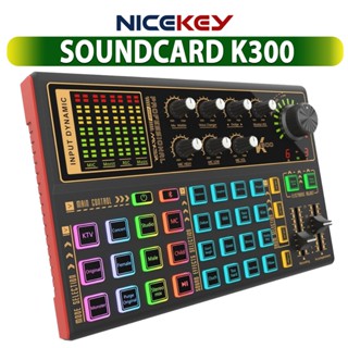   CHÍNH HÃNG  SoundCard K300 Thu Âm Livestream Auto Tun⚡BH 1 NĂM⚡Giả Giọng Và Các Hiệu Ứng Cao Cấp 