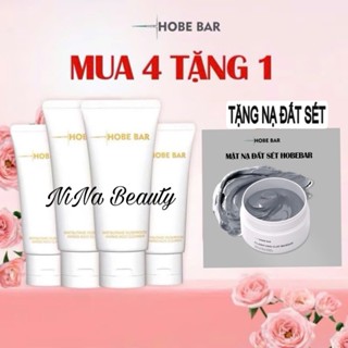 (Mua 4 Tặng 1) Combo 4 Tuýp Sữa Rửa Mặt Hobe Bar 50ml  + Tặng 1 Nạ Đất Sét - Chăm Sóc Da Sạch Sâu