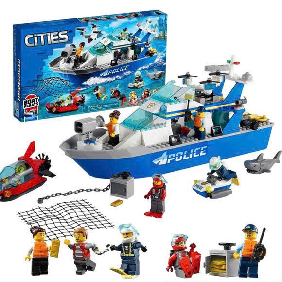 Lắp ráp Tàu cảnh sát biển BL20277 - Xếp hình thông minh