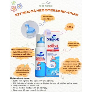 Xịt mũi cá heo Stérimar 100ml cho bé - Pháp - Bebe Sophie