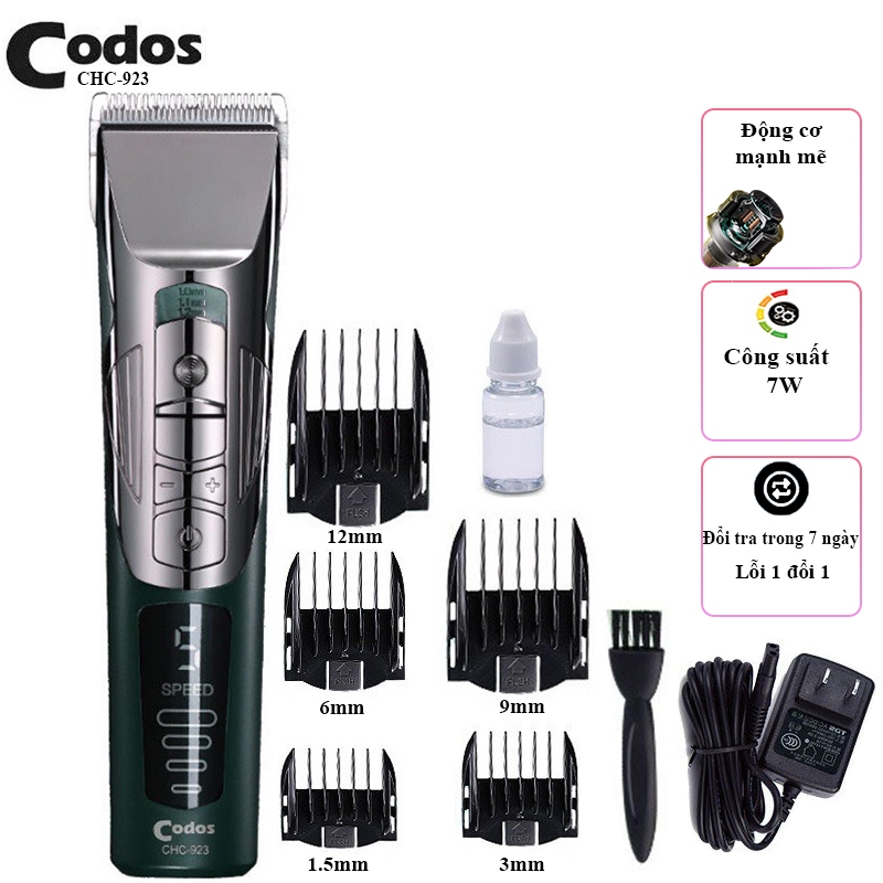 Tông Đơ Codos 923 – Pin Lâu, Êm Ái, Bảo Hành Uy Tín