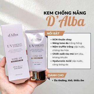 Kem Chống Nắng D Alba Nâng Waterfull Tone-Up Pink Correcting Sun Cream SPF50+ PA++++