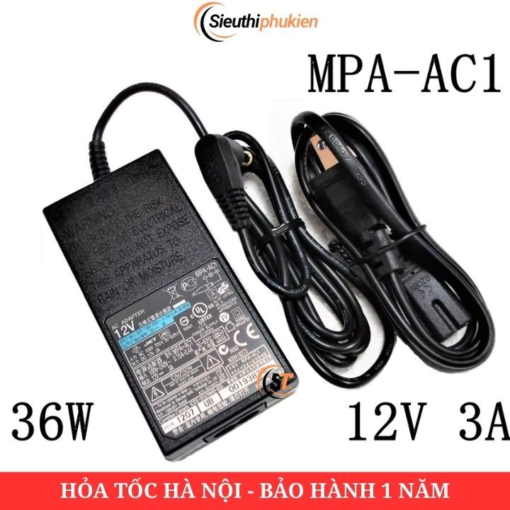 Bộ nguồn cho camera Sony EVI-D31 EVI-D70 EVI-D70P 12v 3a zin bóc máy, sony MPA-AC1 12v 3a