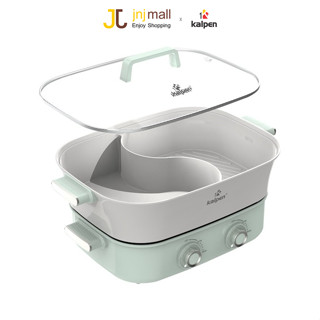 Nồi lẩu nướng điện 2 ngăn Kalpen PP66 - Dung tích 6.5L - Công suất 2200W