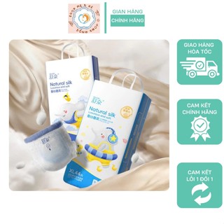 Bỉm Nội địa Trung Shunai Natural Silk, thấm hút tốt, khô thoán, an toàn cho bé, mặc xuyên đêm