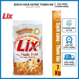  Bột Giặt Lix Extra Hương Nước Hoa 7ky- Giặt Sạch Gấp 2 Lưu Hương Nhiều Bọt 