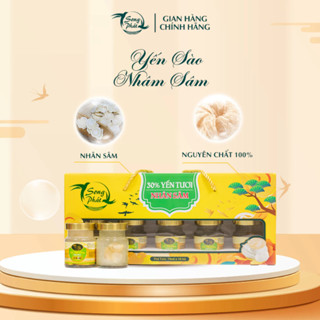 Hộp quà 10 hũ Tổ yến chưng nhân sâm Song Phát 70ml