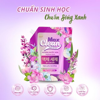  Nước Giặt Max Clean -LiBái Lưu Hương Thơm Ngát Hương Hoa - Combo Bộ sản phẩm 