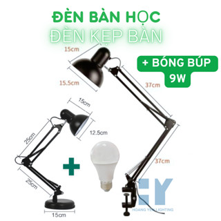 Đèn Bàn Học Đèn Kẹp Bàn Có Bóng LED 9W Siêu Sáng | Đèn Kẹp Bàn Chống Cận Tiện Lợi | Đèn Hoàng Yến