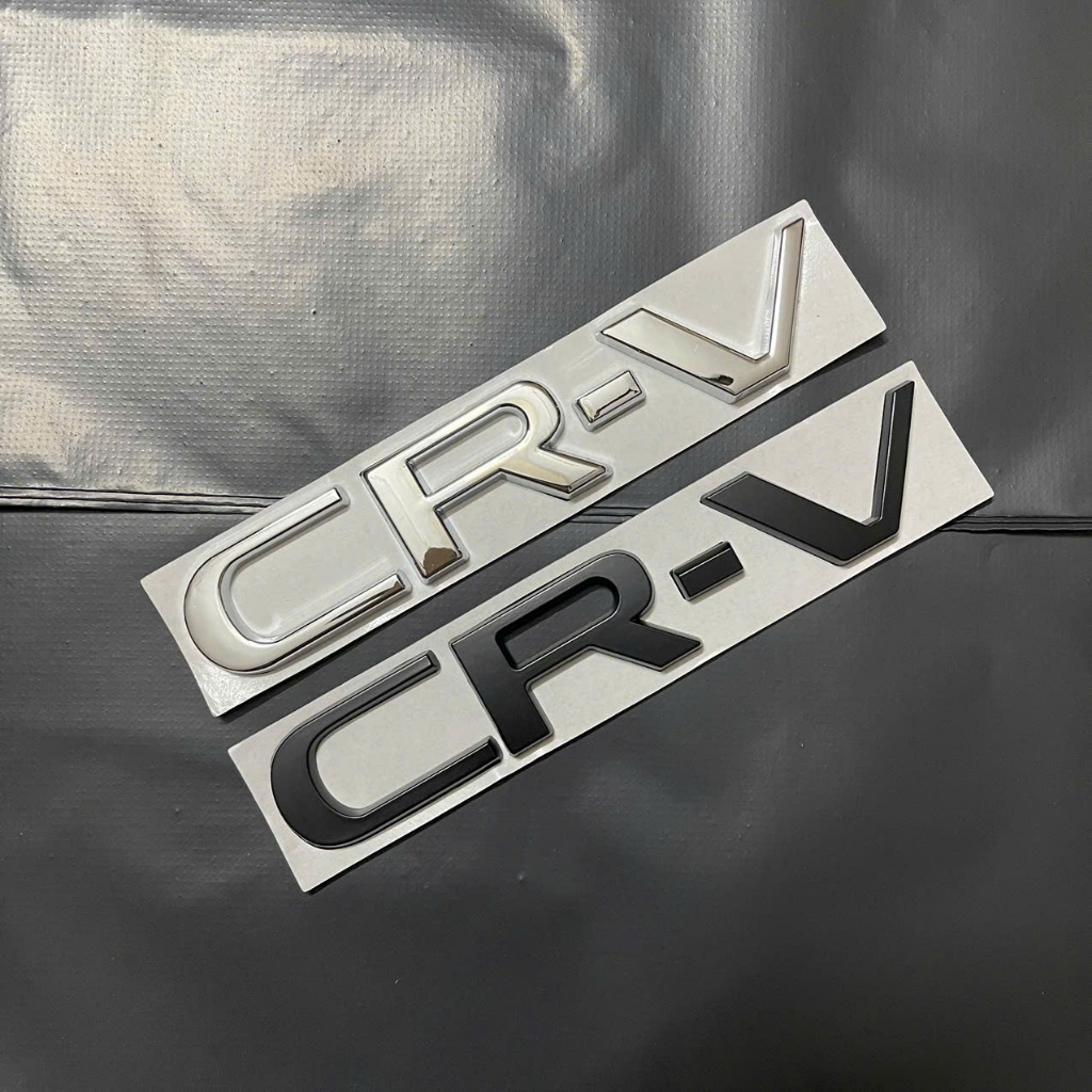 Logo chữ nổi CRV  dán đuôi xe Honda CRV màu bạc [minhtam2]