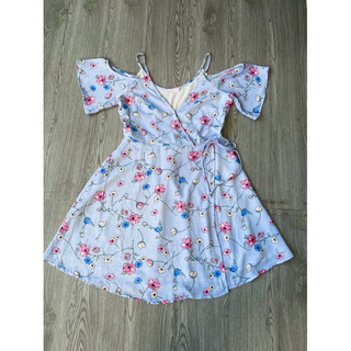 Đầm 2 dây tay rớt vai LUSH vnxk (size L )
