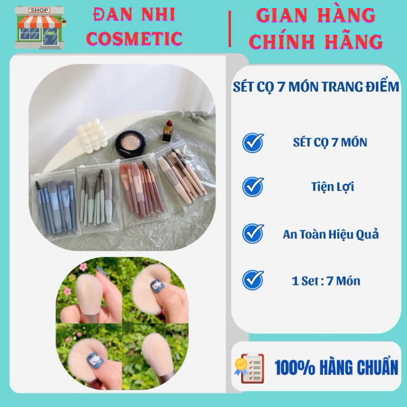 Sét Cọ Trang Điểm 8 Món Siêu Đáng Yêu