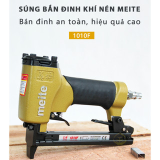 Máy bắn đinh cầm tay khí nén MEITE 1010F, nghề mộc Súng bắn đinh chữ U (đinh ghim)  Nhà máy sản xuất nội thất Súng bắn đ