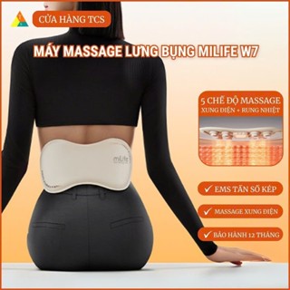 Máy massage lưng bụng EMS miLife W7 , Đai Massage Lưng Bụng bấm huyệt nén nóng