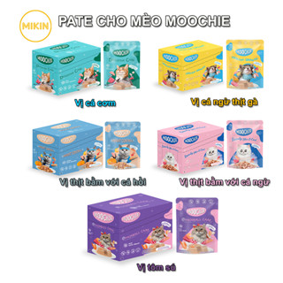 COMBO HỘP 12 GÓI Pate Moochie cho mèo nhiều vị 70g [DATE 12/2025]