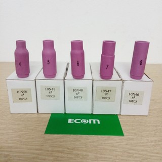 Chụp sứ mỏ hàn tig WP số 4,5,6,7,8 (sứ dài) - hộp 10 chiếc