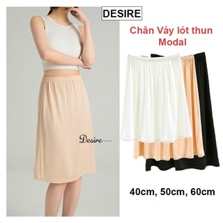  Chân Váy lót thun modal   gỗ sồi  dáng xòe rộng thoải mái - Chân váy mặc lót thun mịn mát Desire VN-064-2 