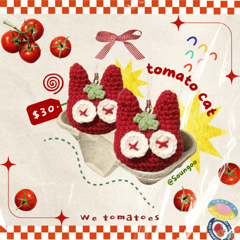 🍅 MÓC KHÓA MÈO CÀ CHUA - MÈO MATCHA LATTE | TOMATO CAT 🍅 - MATCHA LATTE CAT