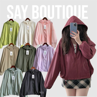Hoả tốc/26màu/Áo khoác dù trượt nước,chống nắng Hàn 2lớp Say boutique FORM RỘNG dáng Boxy,lótmềm,túi trong,nón to,cổ cao