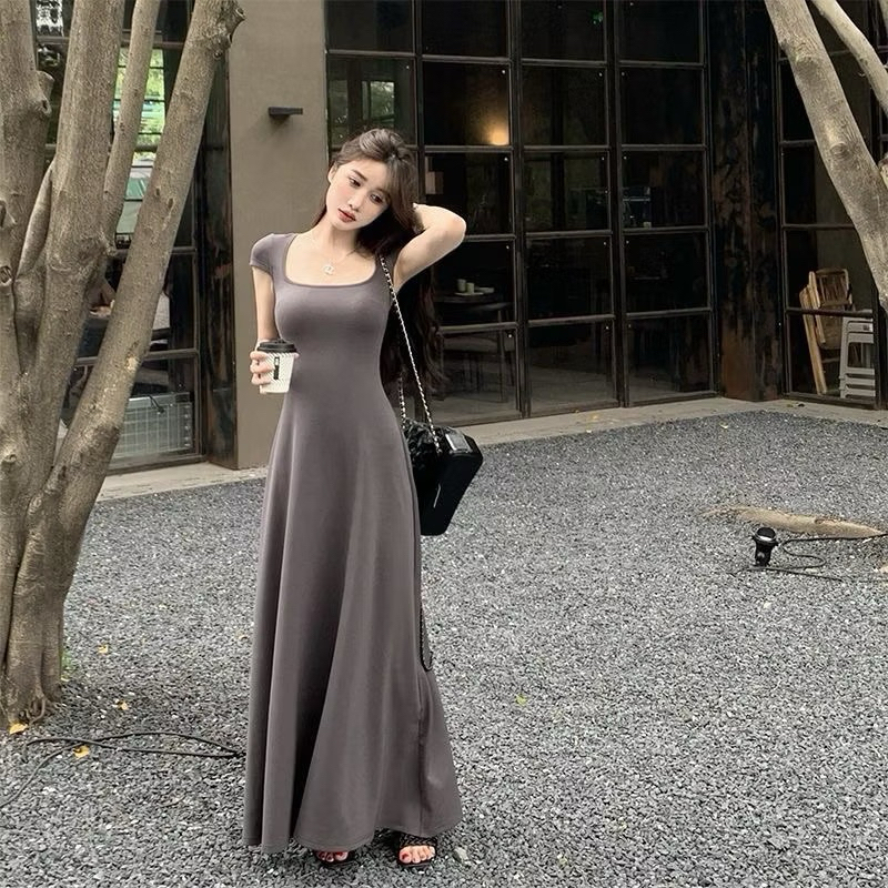 Đầm Body Nữ Tay Ngắn Cổ Vuông, Đầm Nữ Dáng Dài Diamond Dress ( có bigsize) Có Sẵn-Giao Ngay | BigBuy360 - bigbuy360.vn