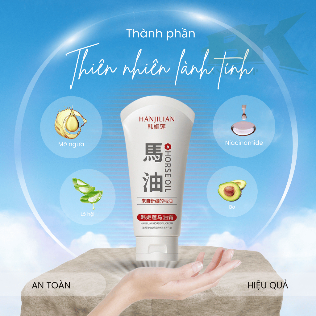KEM DƯỠNG TAY HANJILIAN CAO CẤP 80GR - Kem Giúp Xoá Nết Nhăn Tay Hiệu Quả, Da Tay Mịn Màng, Trắng Sáng, Loại Bỏ Nám Da