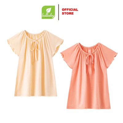 LULLABY - NH415N - Đầm bé gái chun cổ thun lạnh