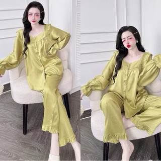 Đồ bộ Lụa xước tiểu thư 50-100kg thanh lịch