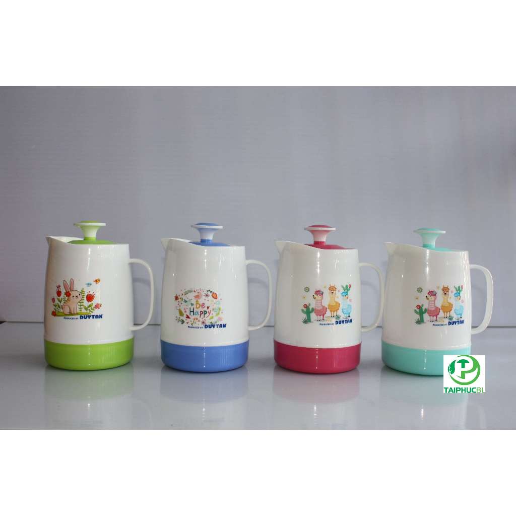 Ca đá giữ nhiệt nhựa có quai đủ màu ca bông  - 1l,1l5,2l