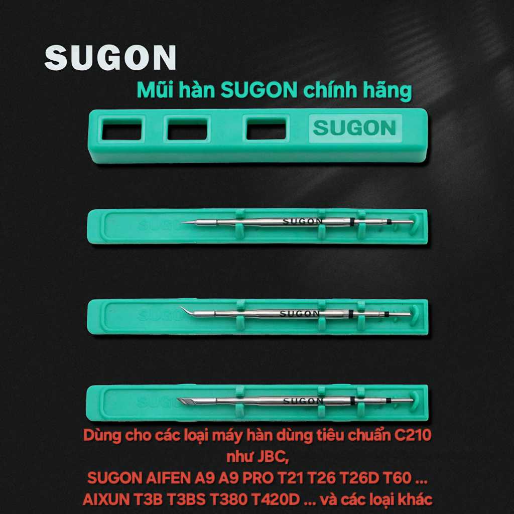Mũi hàn C210 chính hãng SUGON dùng cho Máy hàn SUGON, AIFEN, GVM, WEMON...