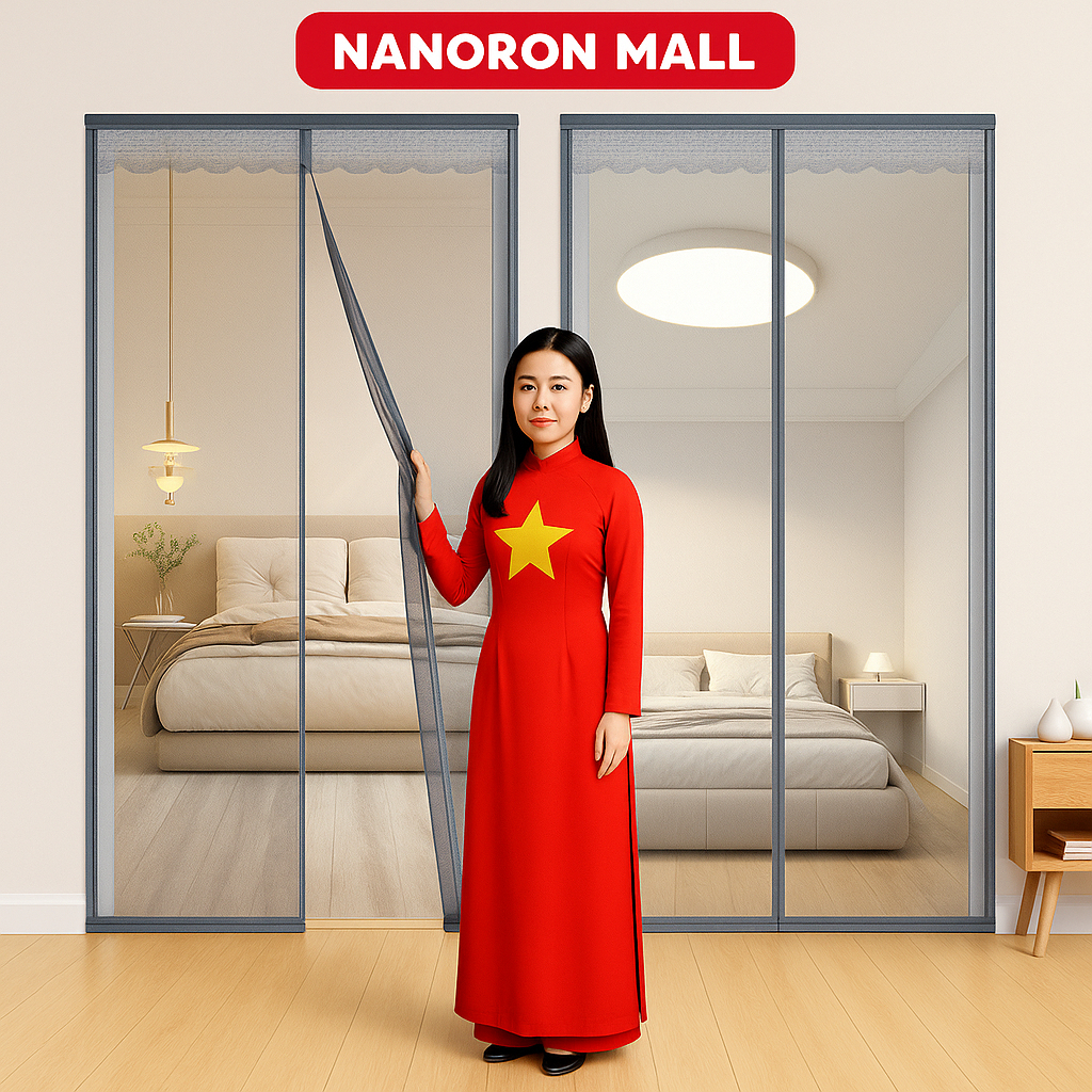 Rèm PVC trong suốt giữ lạnh điều hòa phòng ngủ NANORON Vách ngăn máy lạnh phòng khách, nhà bếp RT