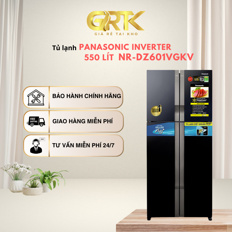 Tủ lạnh Panasonic Inverter 550 lít NR-DZ601VGKV – Giao Nhanh TP.HCM