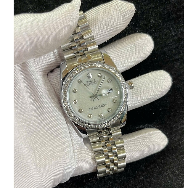 [Hàng cao cấp] Đồng hồ nam ROLE - viền đá dây kim loại chống nước - DH501 MTP-STORE