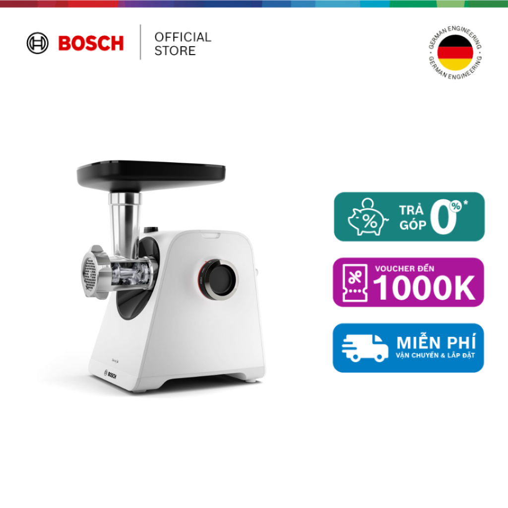15.07 - 19.07 | Voucher Shopee lên đến 3tr | Máy xay thịt Bosch MFWS420W MultiPower Series 4 (1900W,