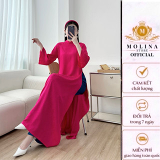  Set Áo Dài gấm NHƯ Ý- Mẫu Tết 2025 set áo dài cách Tân nữ tính Thanh Lịch Cực Xinh Để Du Xuân 