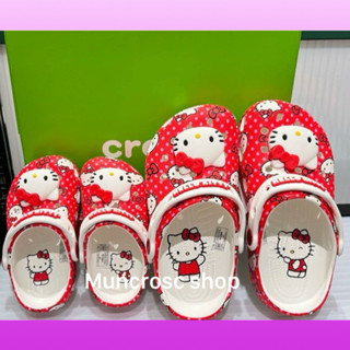 [ Tặng 12 sticker ] Dép classic kity mèo mầu đỏ. Hàng loại 1 lấy đúng size không lên trừ hao sẽ bị rộng ạ