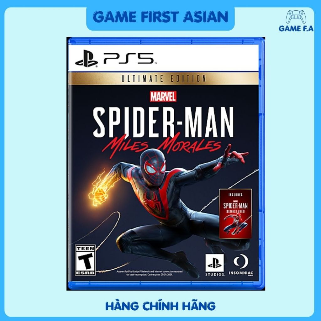 Đĩa game Spider Man Miles Morales ULTIMATE Ps5