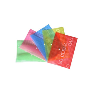  Bìa Nút My Clear Khổ A4 F4 - Xấp 12 Cái  Tùy Chọn Màu  
