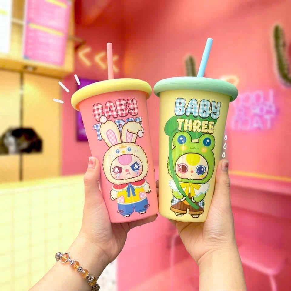 LY MÙ BABY THREE PHIÊN BẢN V2 400% - TÚI MÙ / HỘP MÙ NGẪU NHIÊN - LY NHỰA IN 3D NỔI - SHIP HỎA TỐC