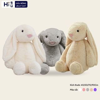 Gấu bông thỏ tai dài jellycat dễ thương thỏ bông jellycat chất liệu vải lông thỏ mềm mại an toàn cho da bé