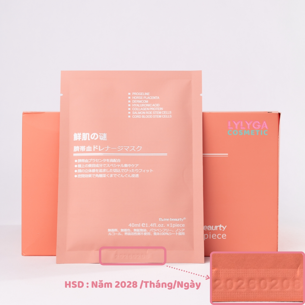Mặt nạ collagen Nhật Bản Rwine Beauty 1 Miếng, 40ml colagen mặt nạ giấy dưỡng da, dưỡng ẩm MN01 | BigBuy360 - bigbuy360.vn