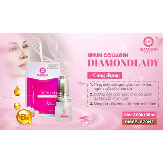 [Chính hãng]Serum Diamond Lady 30ml-Dưỡng Trắng,Mờ Thâm,Ngừa Lão Hóa,Cung Cấp Collagen,Tái Tạo Da