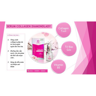 [Chính hãng]Serum Diamond Lady 30ml-Dưỡng Trắng,Mờ Thâm,Ngừa Lão Hóa,Cung Cấp Collagen,Tái Tạo Da