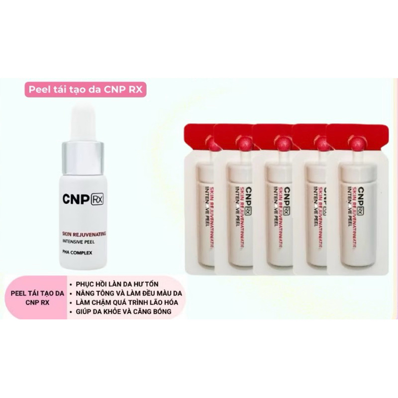 Peel tái tạo da chuyên sâu CNP dưỡng trắng căng bóng mờ thâm nám lọ 2ml– CNP Rx Skin Rejuvenating In