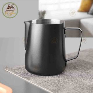  Ca đánh sữa inox 304 có vạch chia Bình đánh bọt sữa 350ml 600ml Milk Foam Ca latte art Cốc đánh bọt 