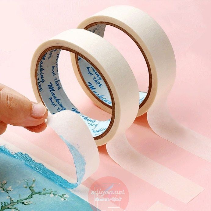 Băng Keo Giấy Dùng Dán Chặn Màu Vẽ, Dán Đánh Dấu Ghi Chú 25Ya