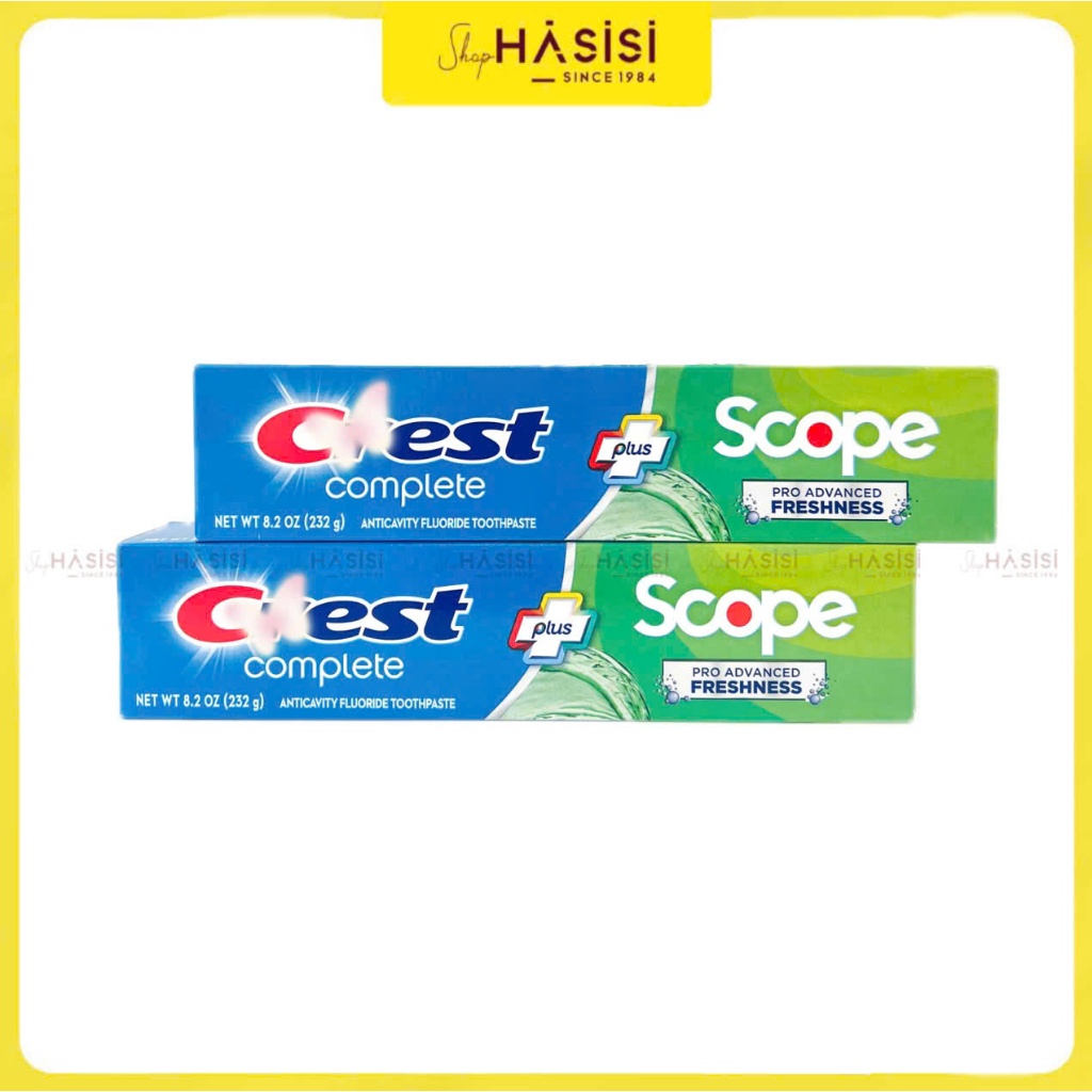 Kem Đánh Răng CREST - Complete Plus Scope Advanced Freshness/Plus Deep Clean