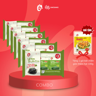 [Tặng bột chiên giòn] Combo 6 lốc 3 lá kim oliu 4.5g O'food, tổng cộng 18 gói 4.5g